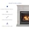 Duluth Forge Full Size Dual Fuel Ventless Gas Fireplace With Mantel - 32,000 Btu FDI32R-M-AW - alternate 5